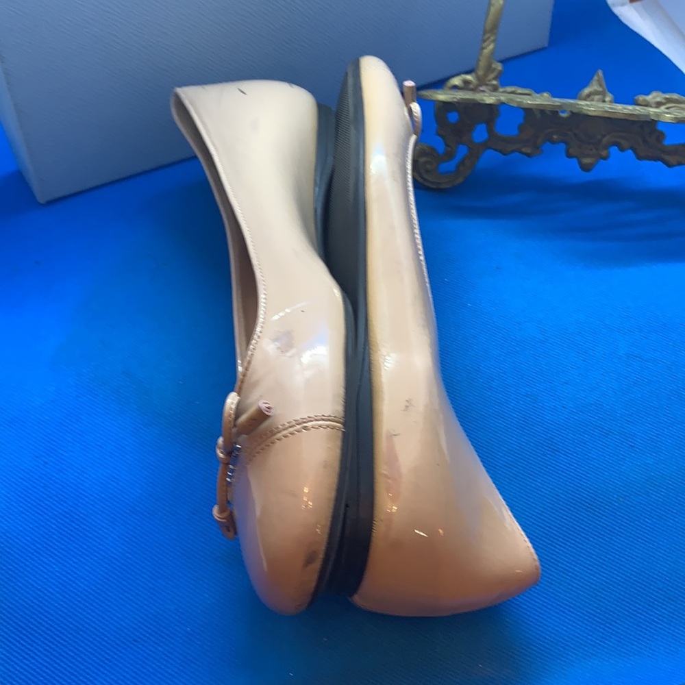 🩰 - 👠 🔥 PRADA Unique Beige patent leather ballerina‎ 37 bow tie - Picture 3 of 13